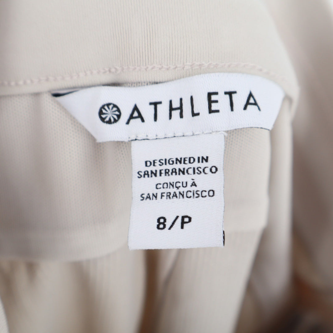 Athleta Headlands Hybrid Joggers Beige Petite 8P Hiking Travel Pants