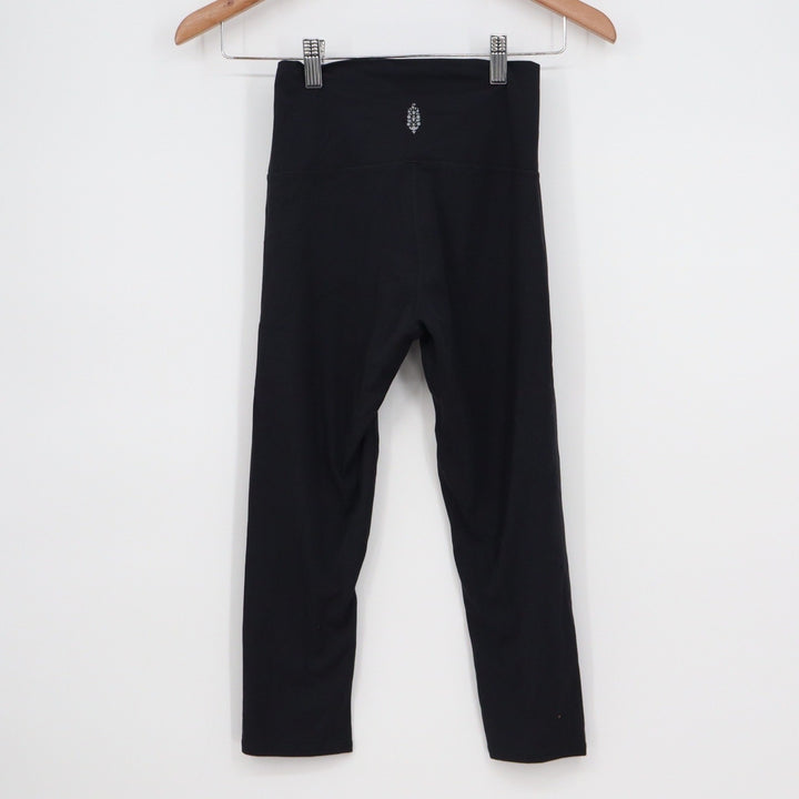 Free People FP Movement Black High Rise Cropped Leggings XS Activewear