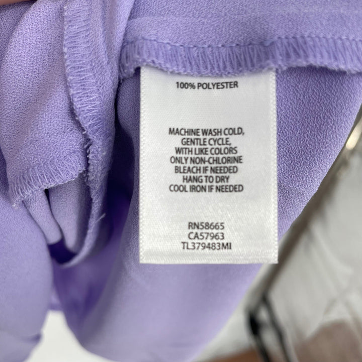 Leith Sleeveless Ruffle Hem Dress Lavender XL Lightweight Flowy