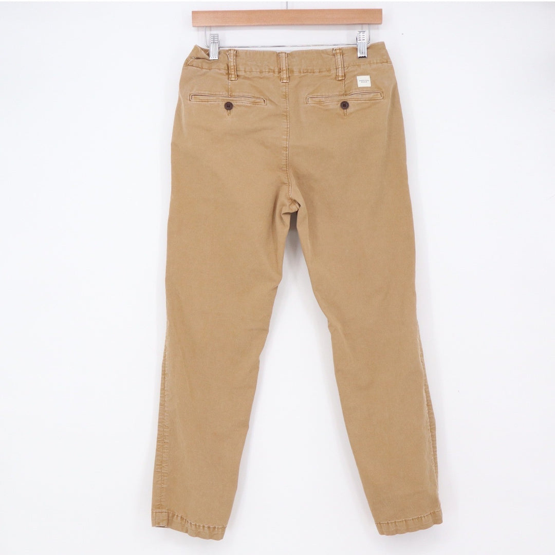 American Eagle Chinos Mens 29x30 Flex Slim Tapered Tan Khaki Pants Excellent