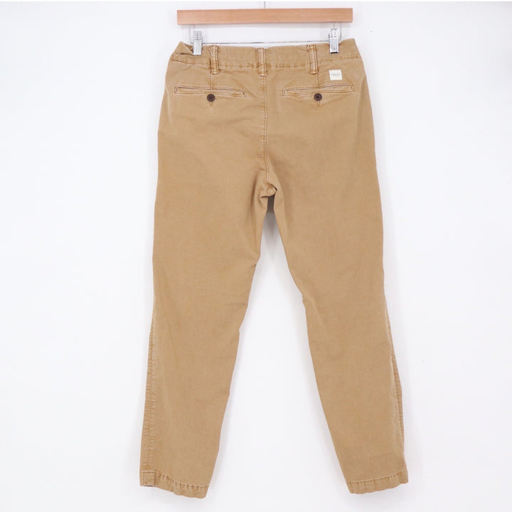 American Eagle Chinos Mens 29x30 Flex Slim Tapered Tan Khaki Pants Excellent