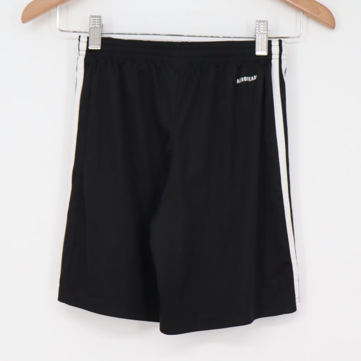 Adidas Shorts Youth GN5767 Aeroready Black 3-Stripe Activewear Excellent