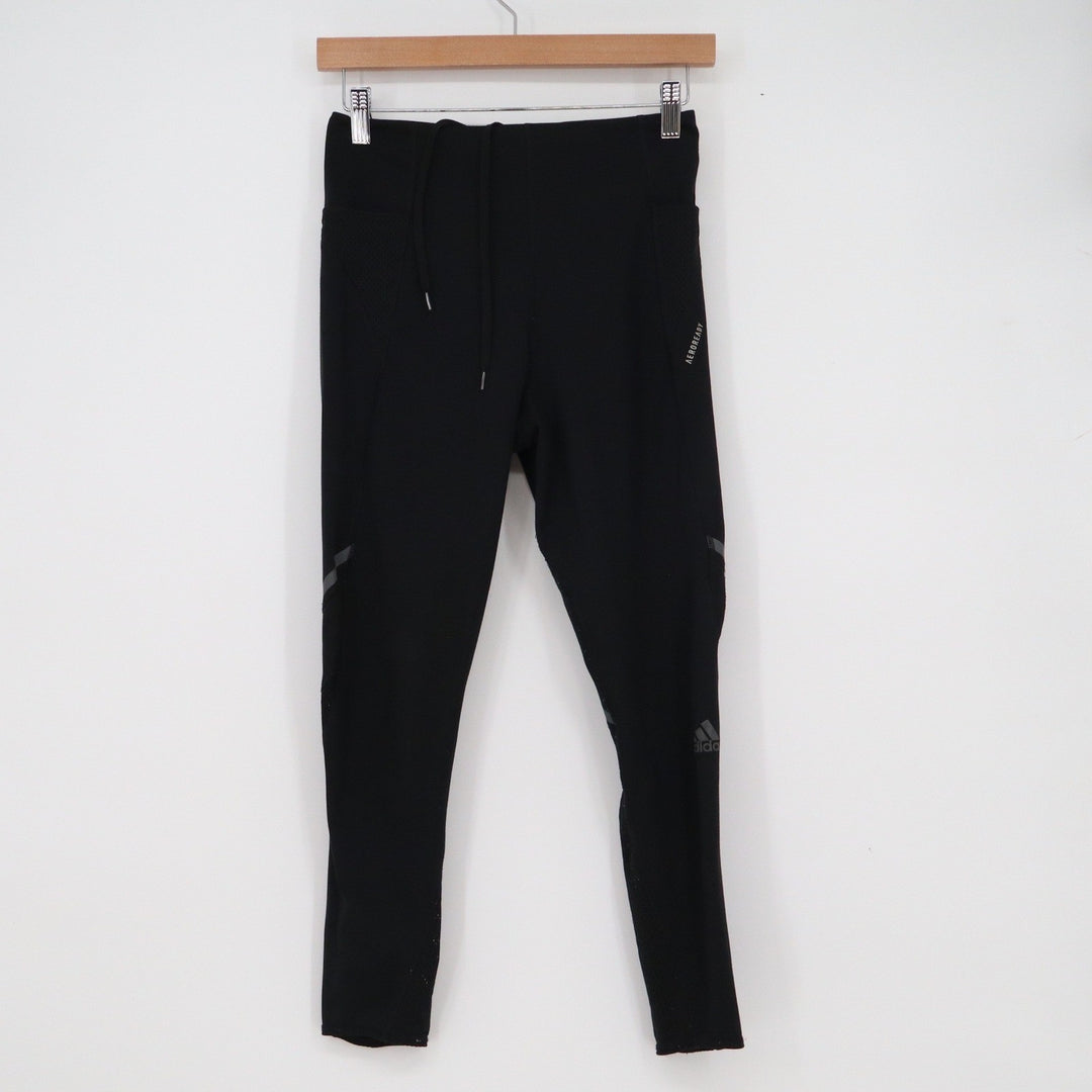 Adidas Aeroready Womens Running Leggings Black High Rise Reflective Size S