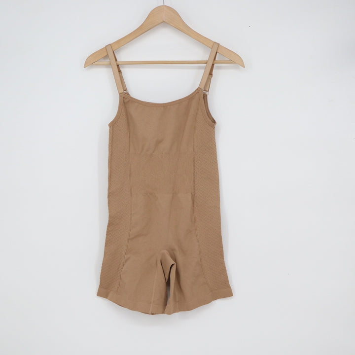 Tan Seamless Shapewear Romper Adjustable Straps Plus Size 1X