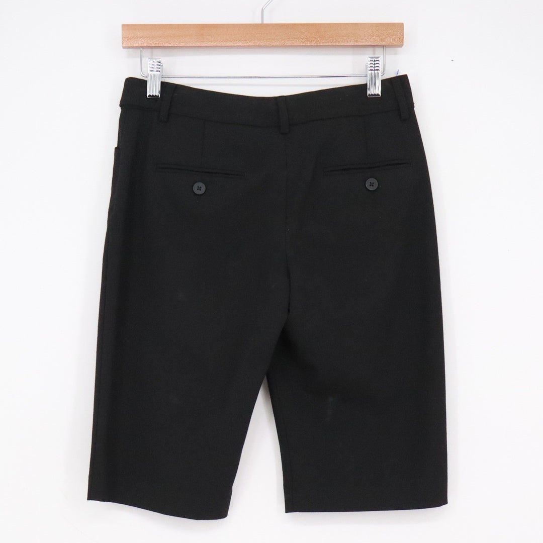 Express Editor Black Bermuda Dress Shorts Womens Size 2 Stretch Knee Length Work