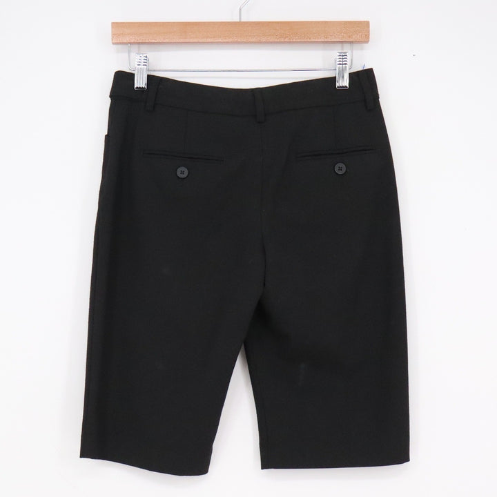 Express Editor Black Bermuda Dress Shorts Womens Size 2 Stretch Knee Length Work