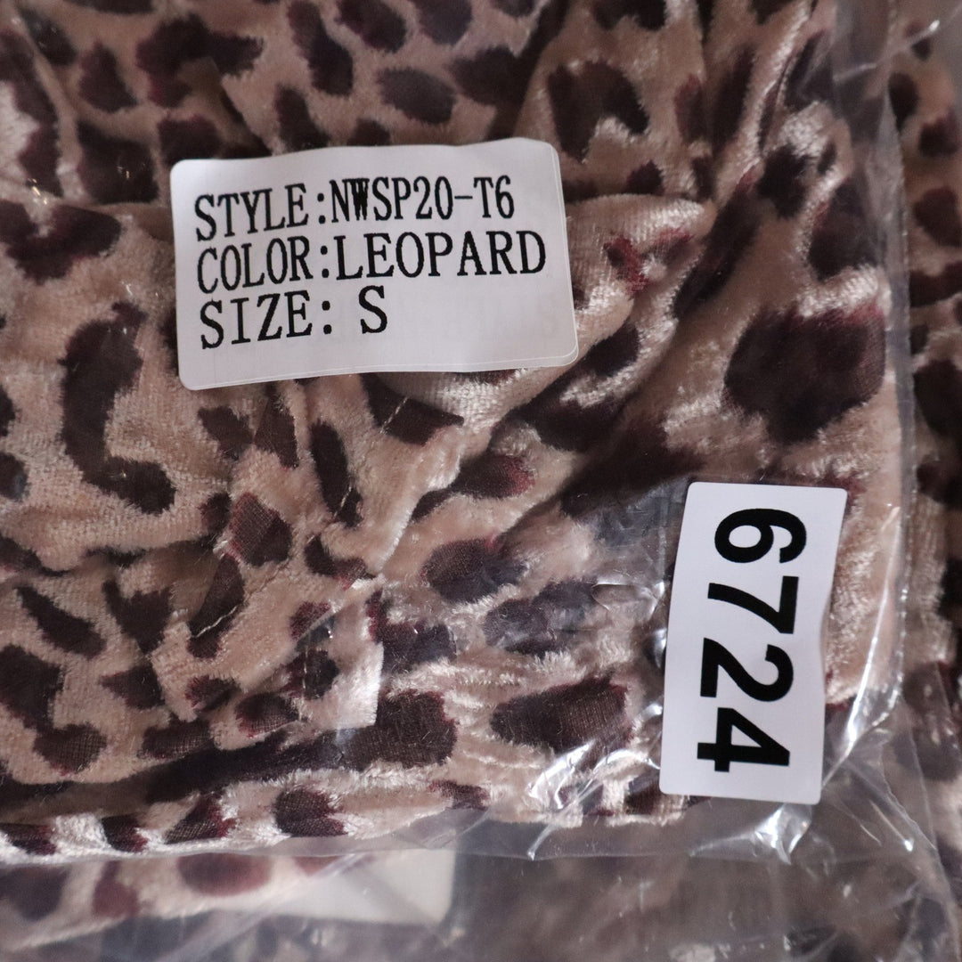 Naked Wardrobe The Statement Leopard Print Twist Front Crop Top NWSP20-T6 Small