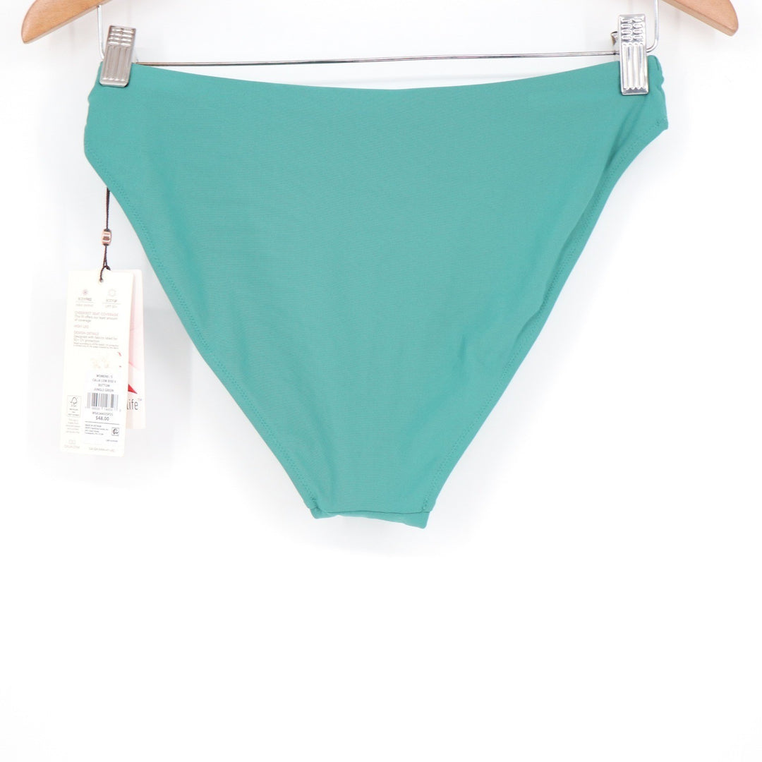 Calia Womens Low Rise V Bikini Bottom Jungle Green Size S