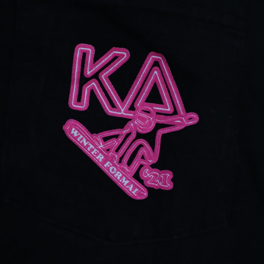 Kappa Delta Winter Formal 2021 Black Long Sleeve T Shirt Ski Snowboard Graphic
