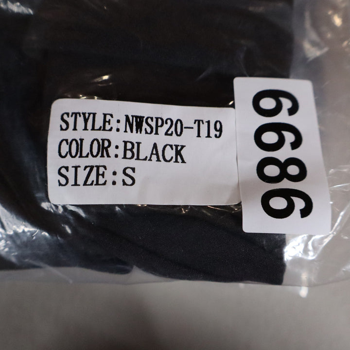 Naked Wardrobe The Statement Black Puff Sleeve Crop Top NWSP20-T19 Womens S