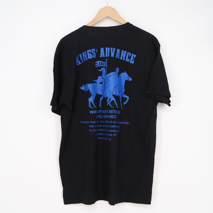 Next Level Apparel Kings Council Advance 2024 Black Graphic T-Shirt XL Men's