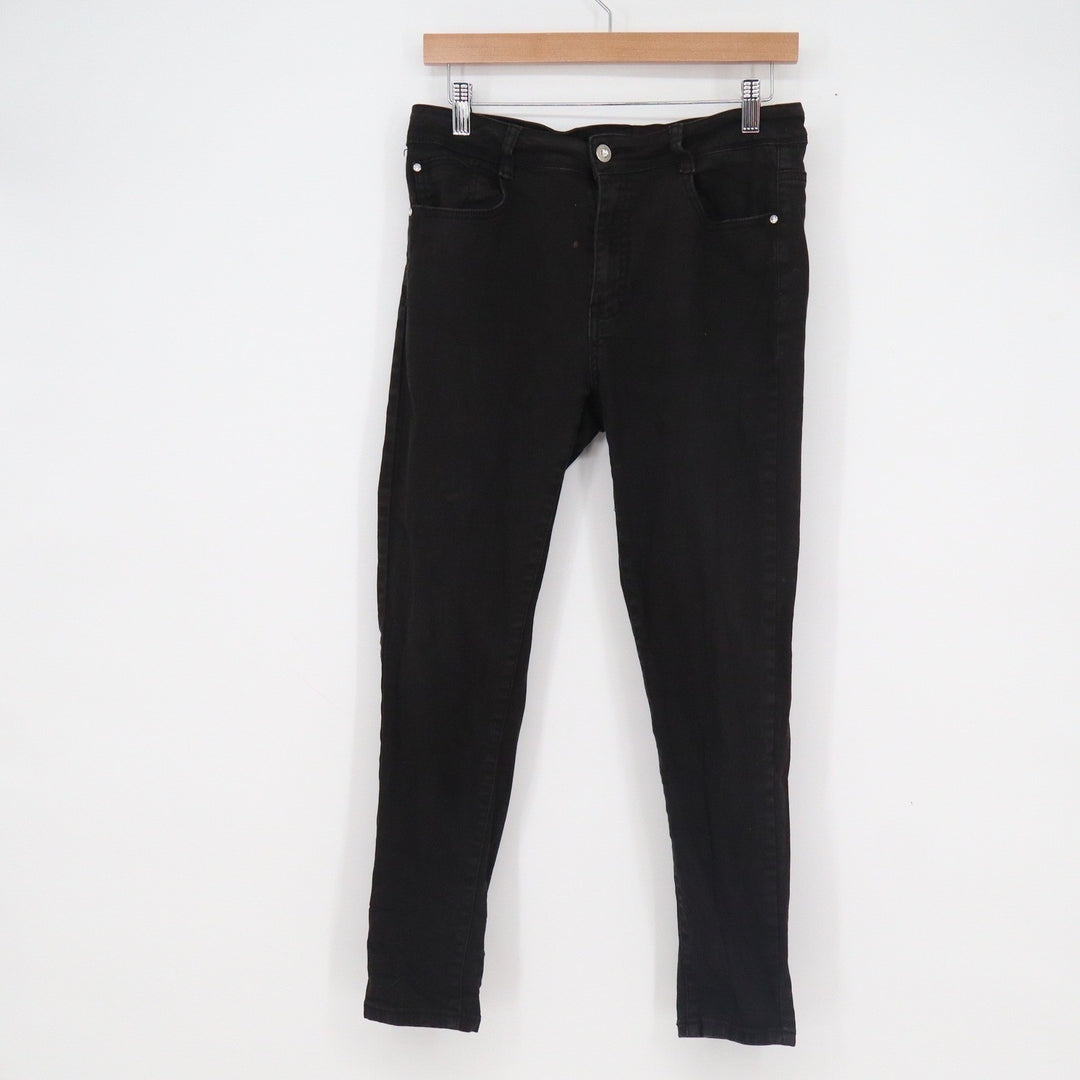 Garage Womens Black Skinny Jeans High Rise Stretch Denim Size 8 Slim Fit Pants