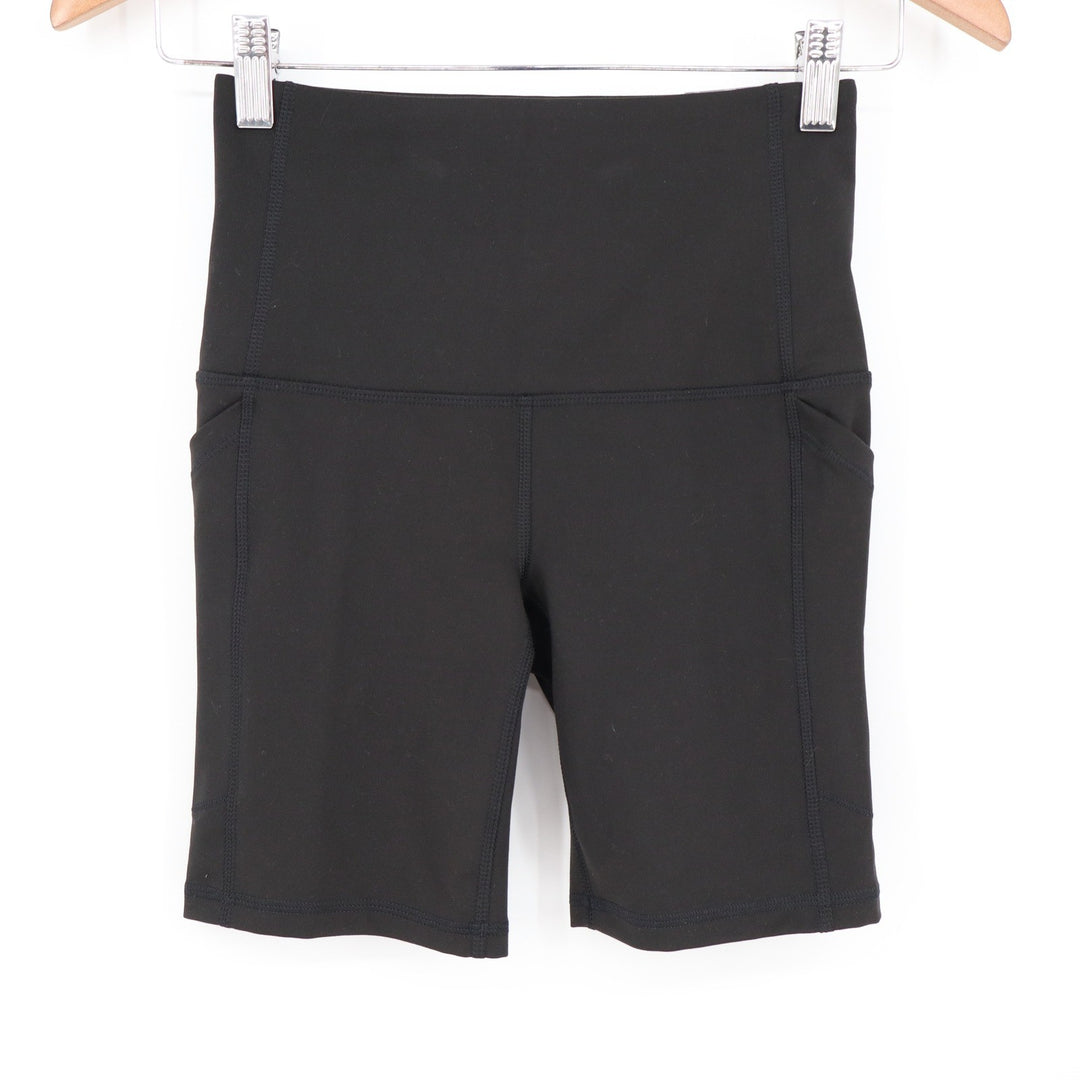 DSG Womens Momentum Ultra High Rise Bike Shorts Pure Black XS NWT