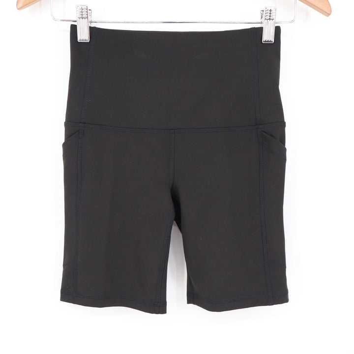 DSG Womens Momentum Ultra High Rise Bike Shorts Pure Black XS NWT