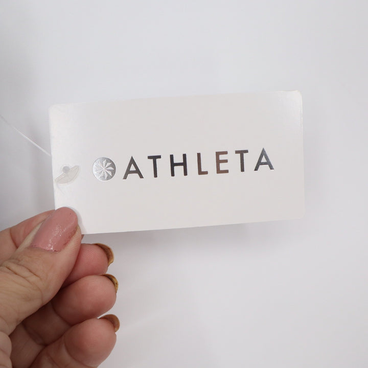 Athleta Vital Cinch Bra Slate Blue Grey Light Impact Sports Bra A-C Cup Large