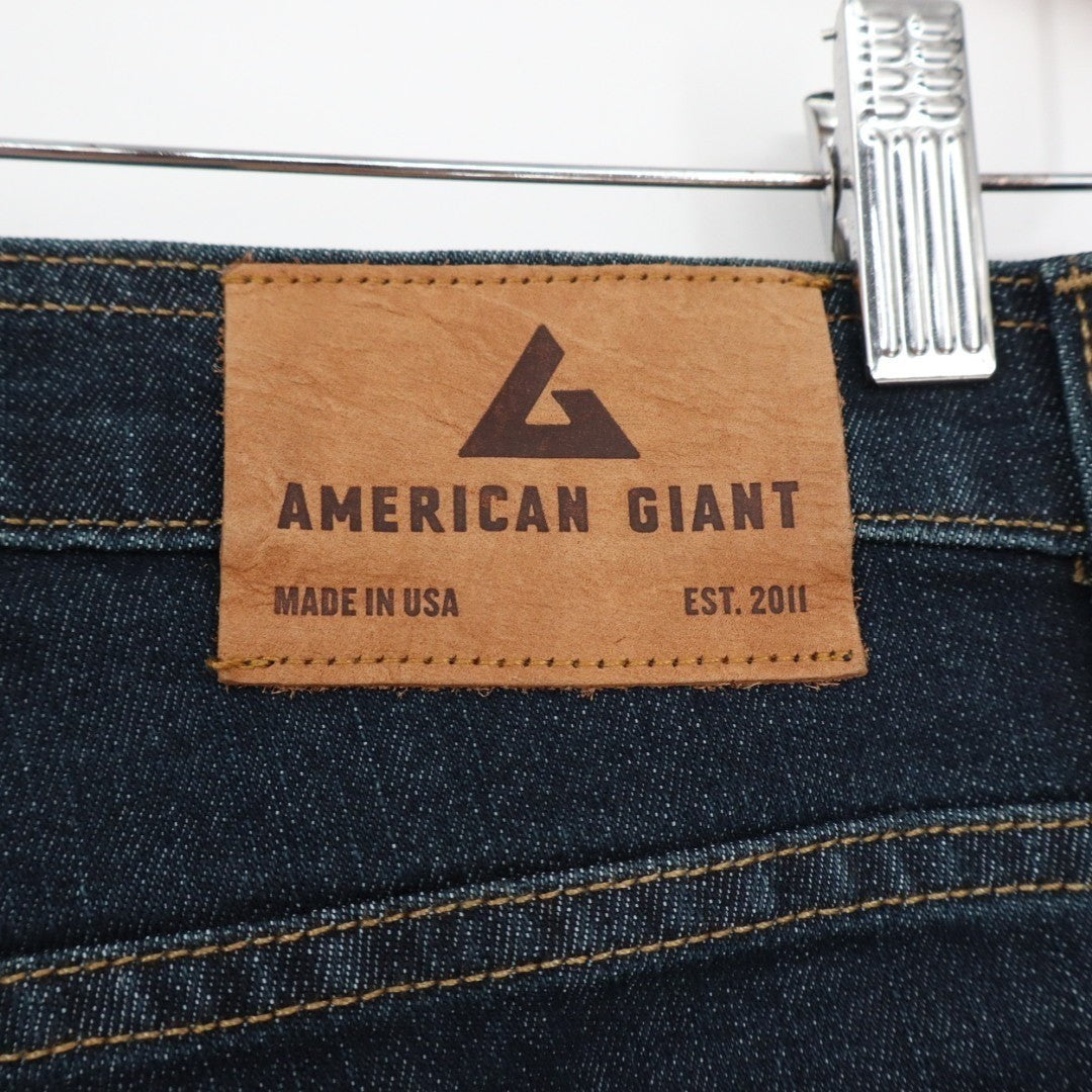 American Giant Dakota Skinny Jeans Womens 30x32 Blue Cotton Stretch Street Wear