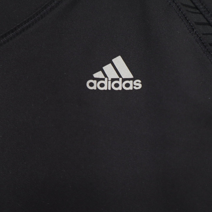 Adidas Top Womens XS Climacool Black Mesh Back Long Sleeve Activewear Excellent