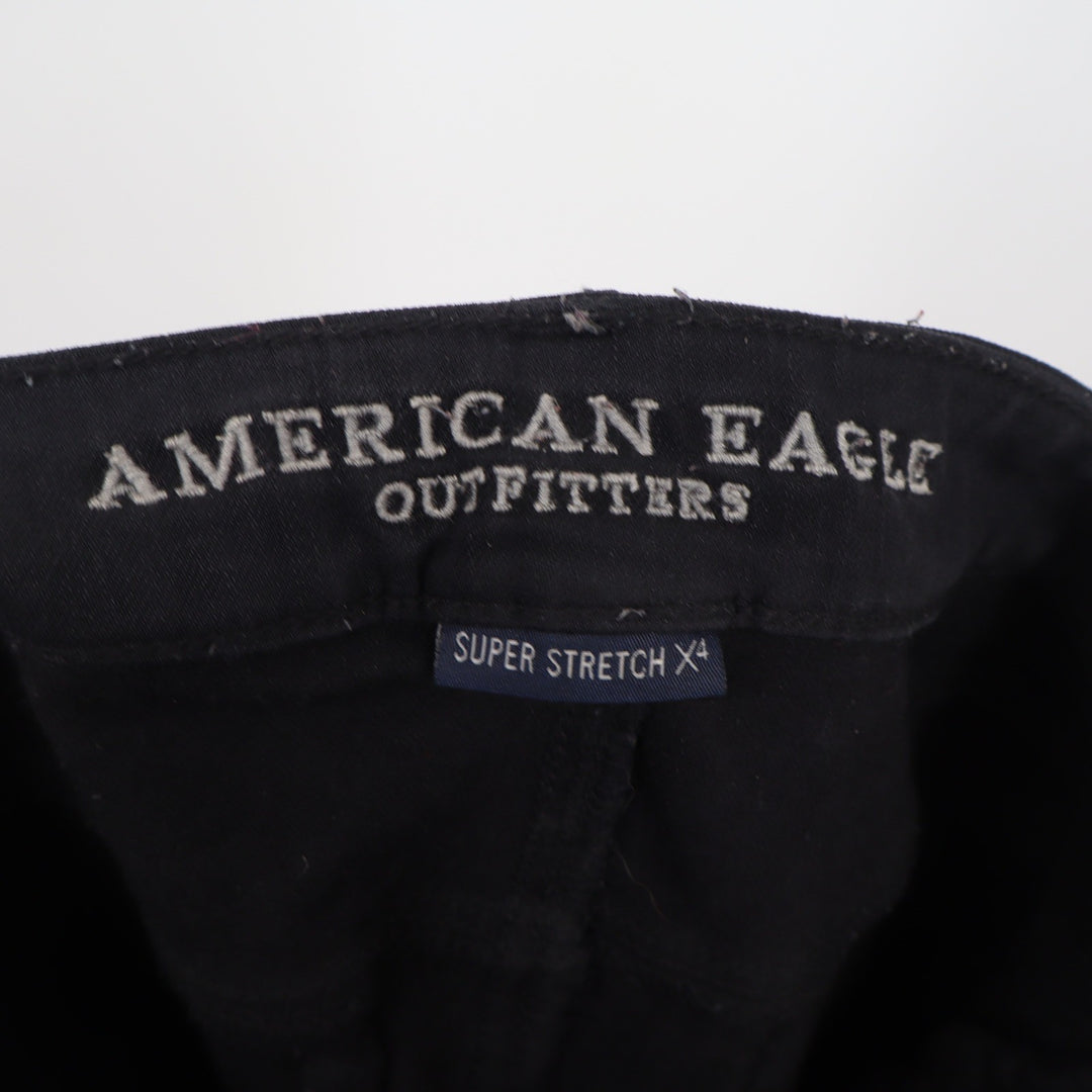 American Eagle Jeggings Womens 4 Super Stretch X4 Black Skinny Denim Excellent