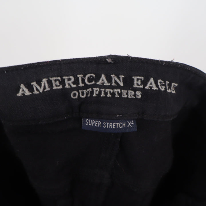 American Eagle Jeggings Womens 4 Super Stretch X4 Black Skinny Denim Excellent