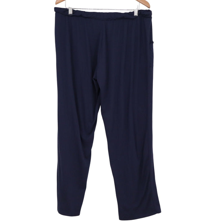 Lucky Brand Mens Navy Blue Lounge Pajama Pants XL Elastic Drawstring Wide Leg