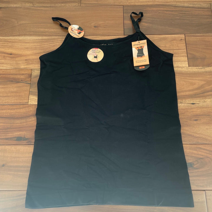 Shapermint Essentials All Day Every Day Scoop Neck Cami Black Size XXXL