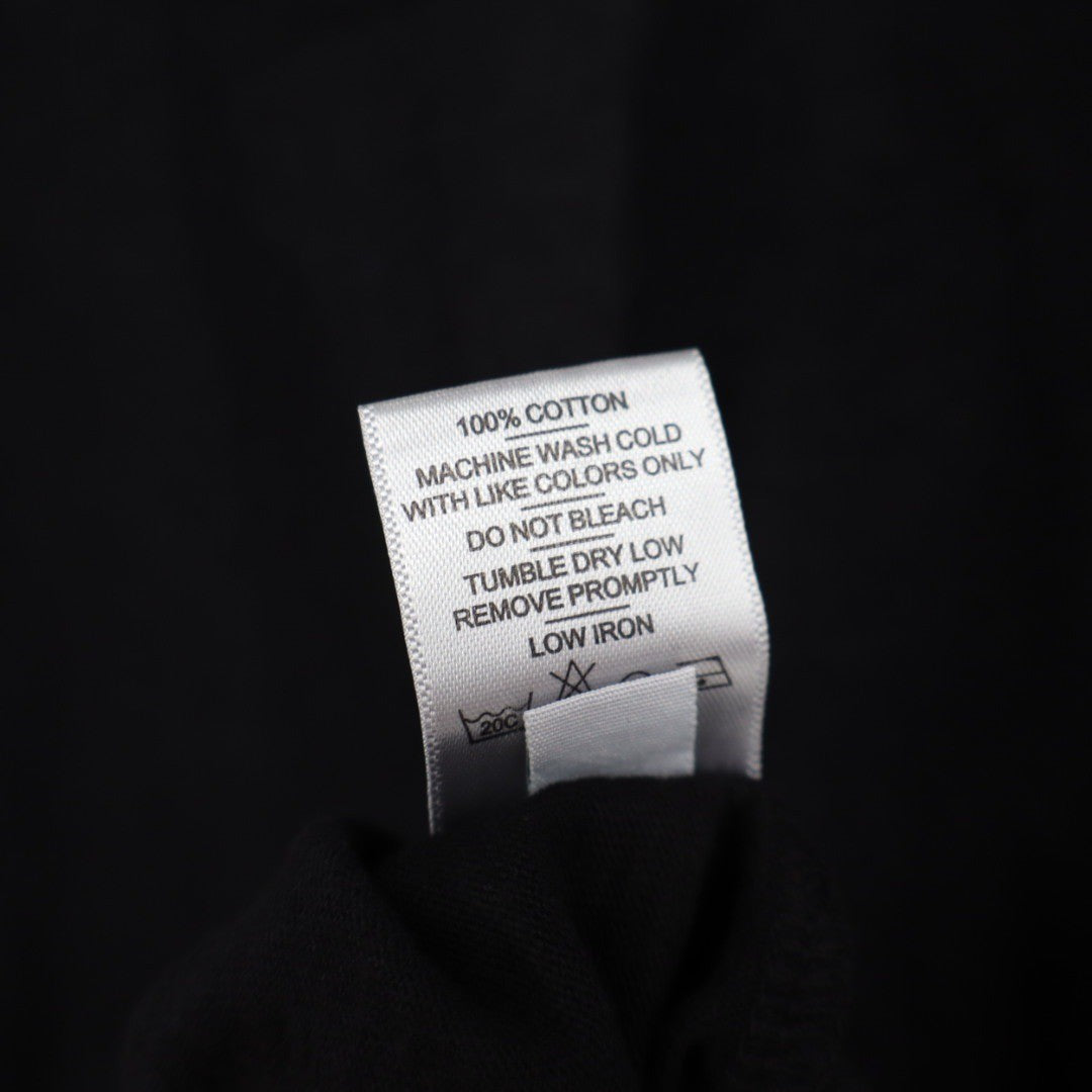 AMERICAN GIANT Mens Black Crew Neck T Shirt Size L Made in USA Cotton
