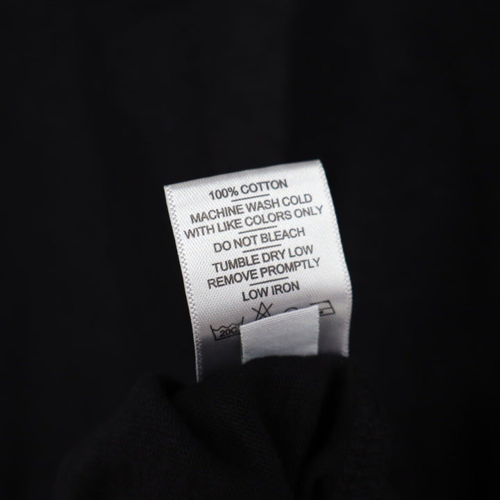 AMERICAN GIANT Mens Black Crew Neck T Shirt Size L Made in USA Cotton