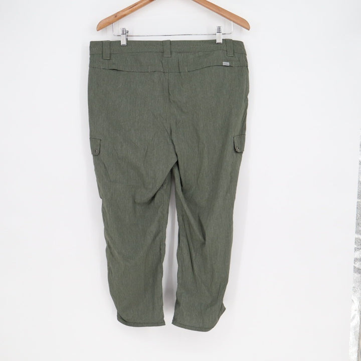 Eddie Bauer Utility Cargo Pants Women's T14 Olive Green stretch Straight Leg