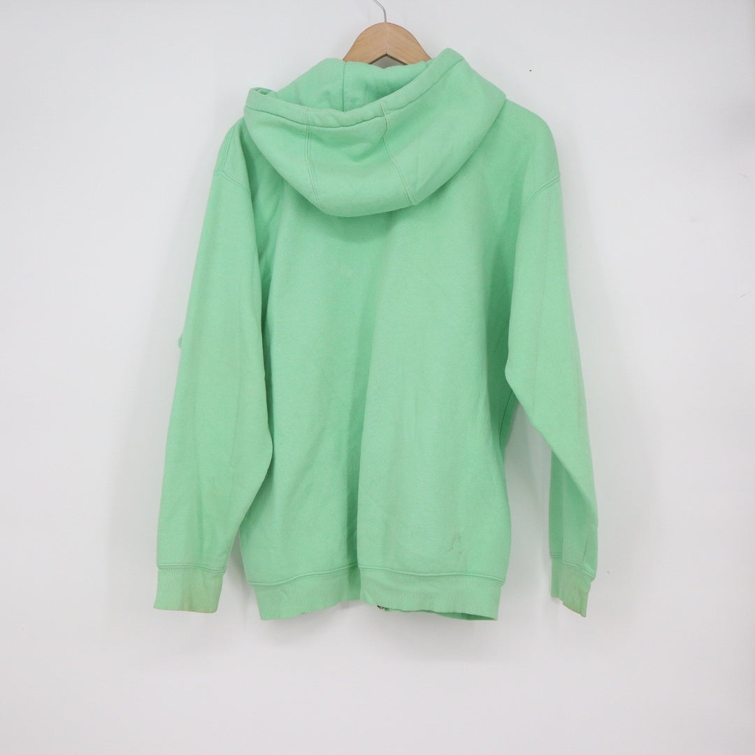 Monterey Beach California Zip Up Hoodie Mint Green Graphic Sweatshirt XL