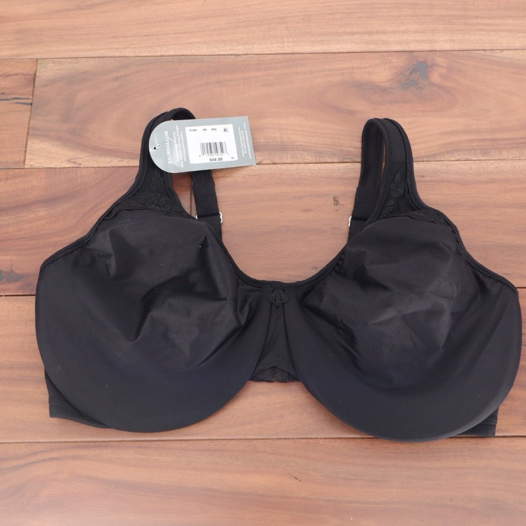 Bali Passion for Comfort Underwire Minimizer Bra Womens 38DD Black Seamless