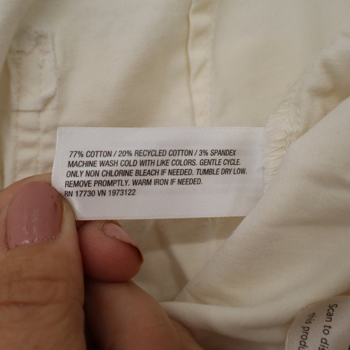 Universal Thread Womens Cream High Rise Wide Leg Cargo Pants Size 12 Off White