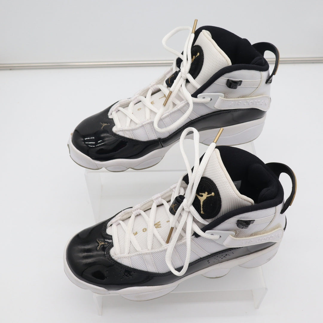 Jordan 6 Rings GS White Black Metallic Gold CW6994-100 Mens 7Y Basketball Shoes