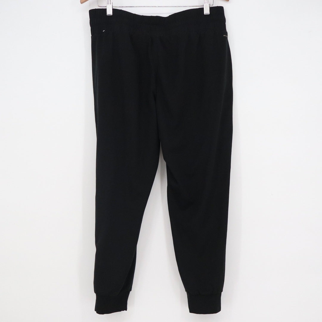 Mondetta Performance Luxury Black Joggers Womens Large Elastic Waist Tapered Leg