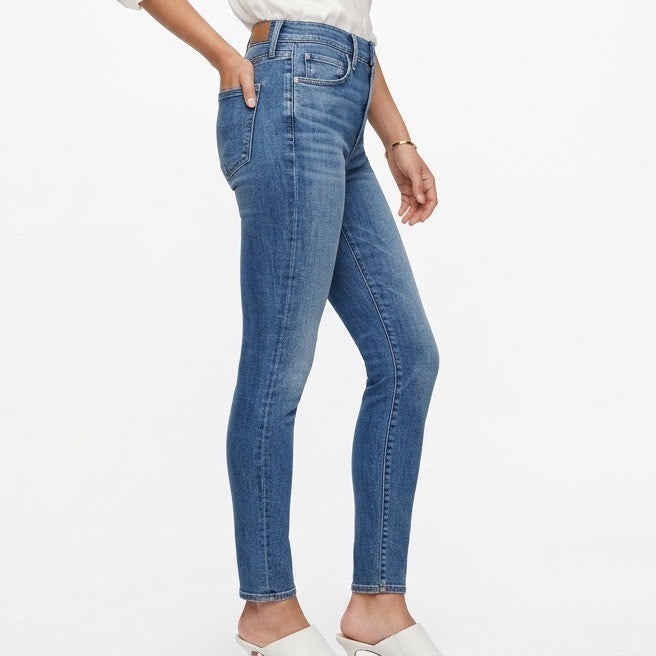 Citizens of Humanity Skinny Jeans Womens 25 Blue Whiskered Denim Cotton Stretch