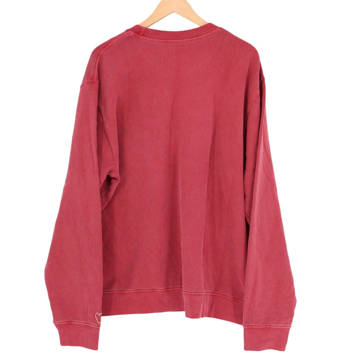 American Giant French Terry Valentine's Day Sweatshirt Unisex Medium Red Cotton