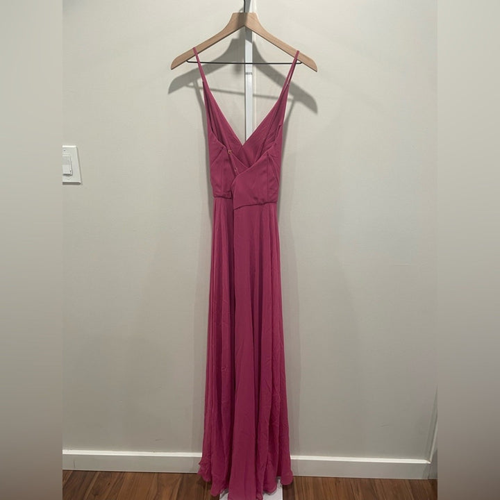 After Six Faux Wrap Criss Cross Back Maxi Dress Size 4