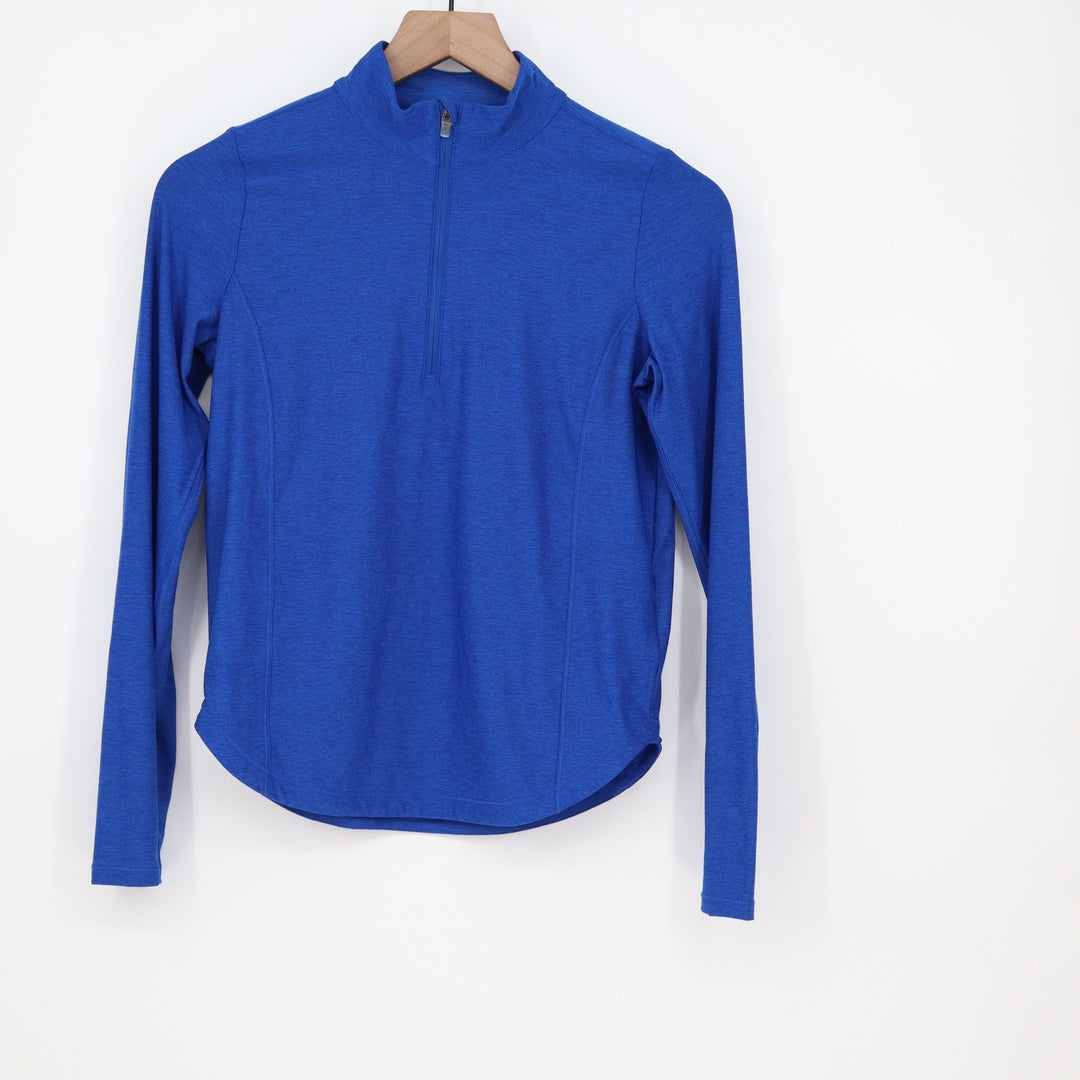 DSG Girls Movement 1/4 Zip Pullover Royal Blue Heather Size L 14 NWT