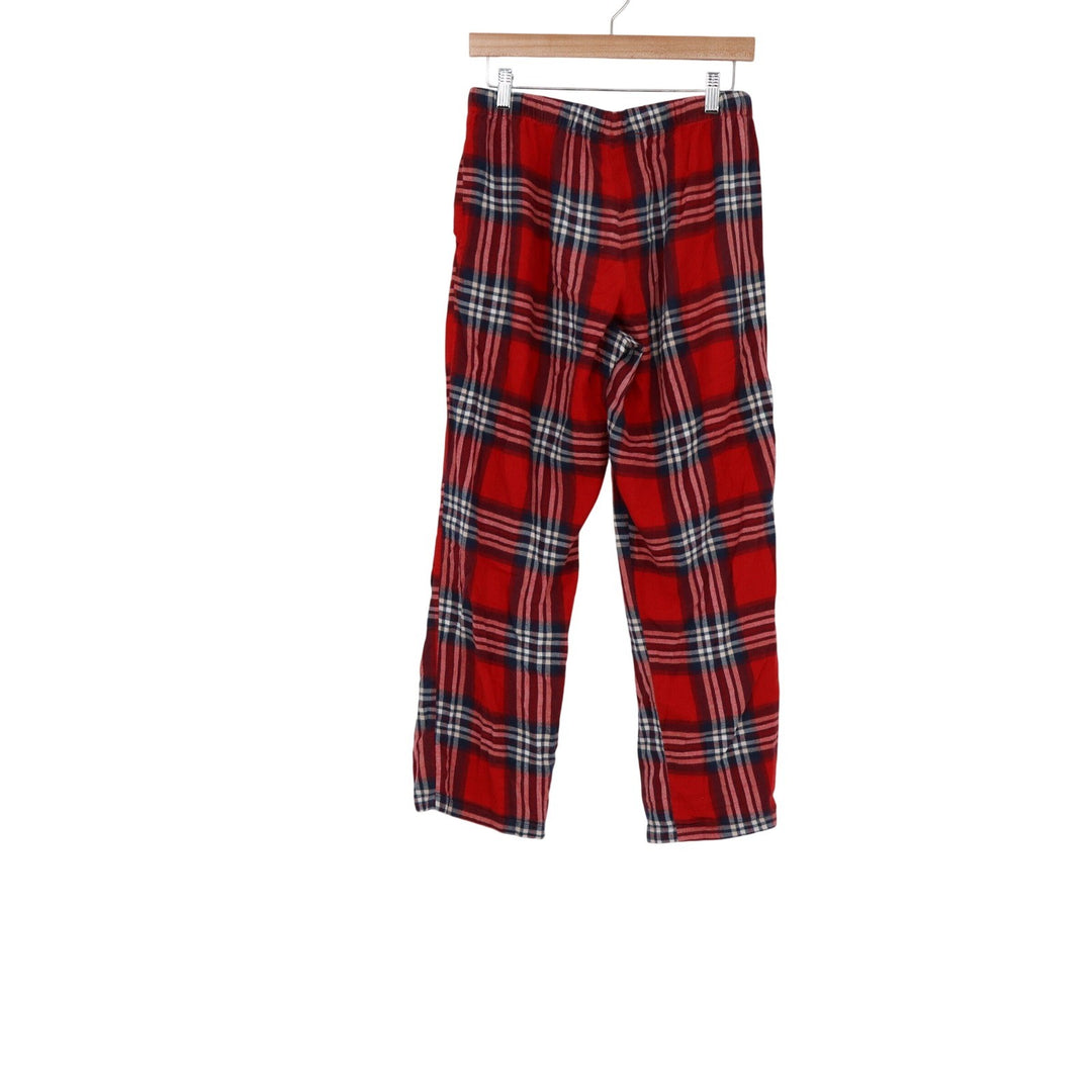 Stars Above Perfectly Cozy Flannel Pajama Pants Red Blue Plaid Small