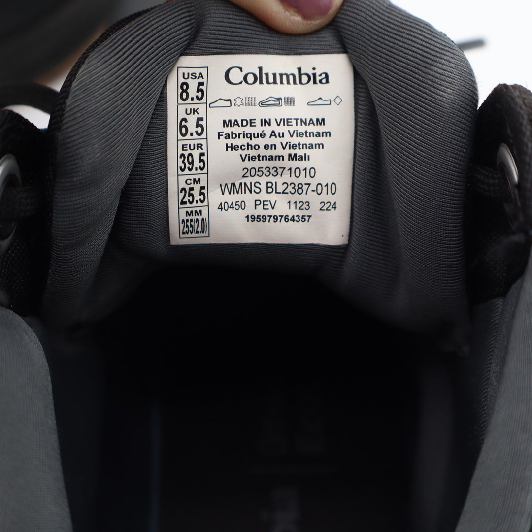 Columbia Moritza Shield Omni-Heat Black Gum Waterproof Ankle Boots  8.5