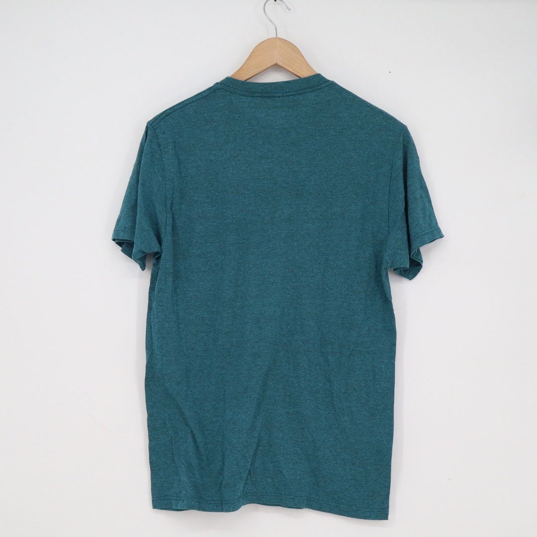 Peanuts Snoopy Please Don't Make Me Do Stuff Graphic Tee Teal Green Medium