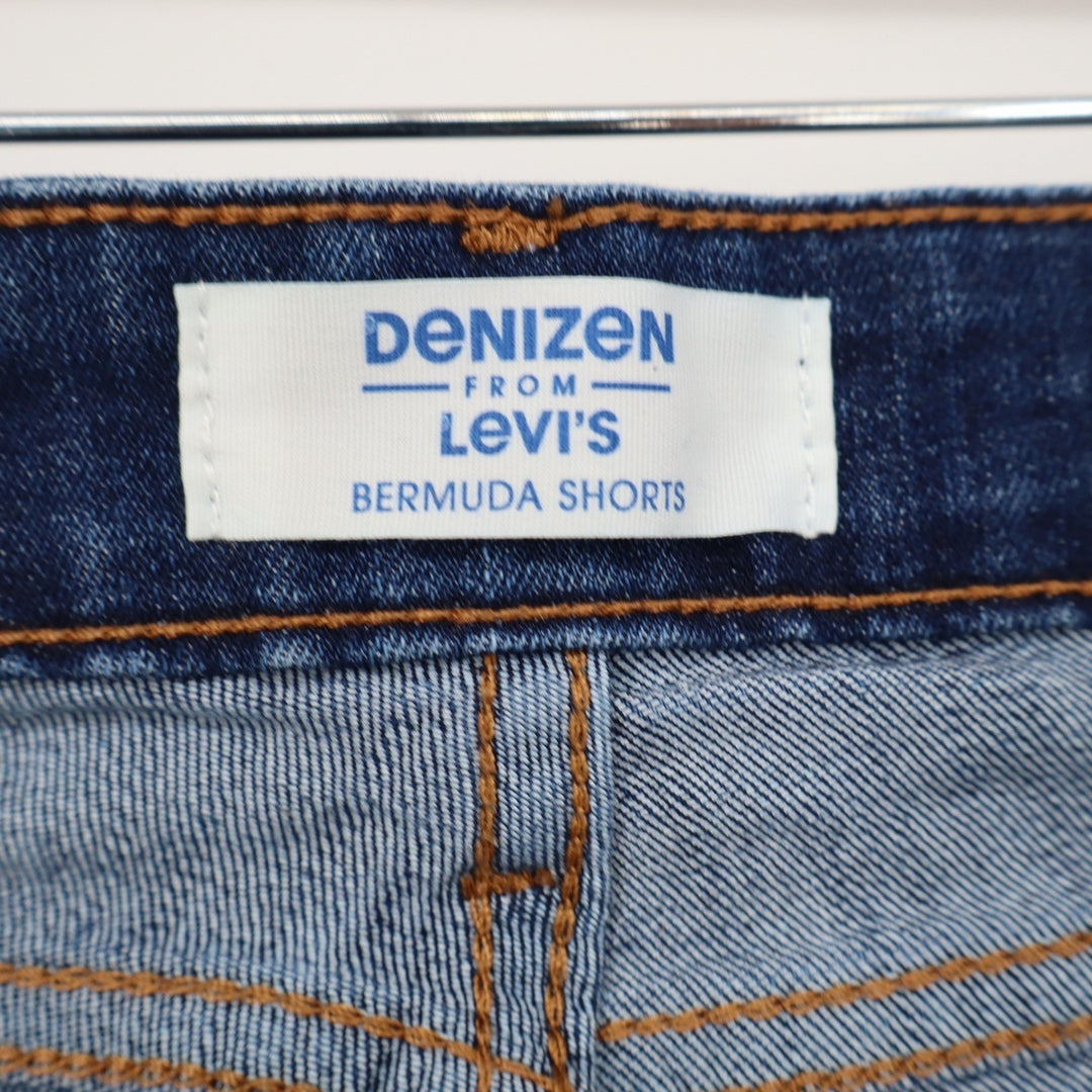 Denizen Bermuda Shorts Womens 6 Bermuda Dark Wash Denim Cuffed Excellent