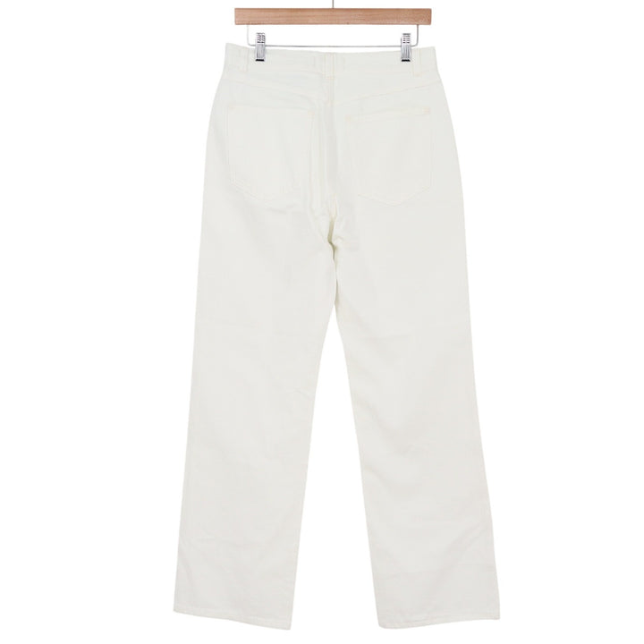 Madewell Jean Womens 28 The Cleo Straight White High Rise NW256 New