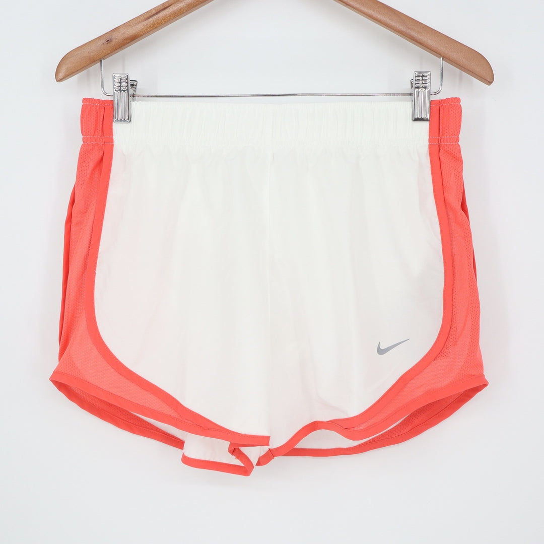 Nike Tempo Dri-FIT Womens Running Shorts White Bright Crimson Size M