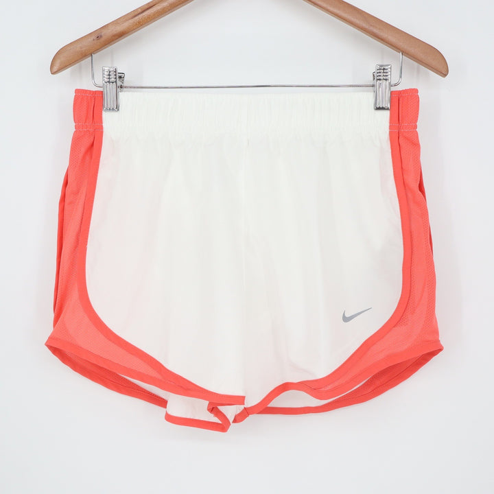 Nike Tempo Dri-FIT Womens Running Shorts White Bright Crimson Size M