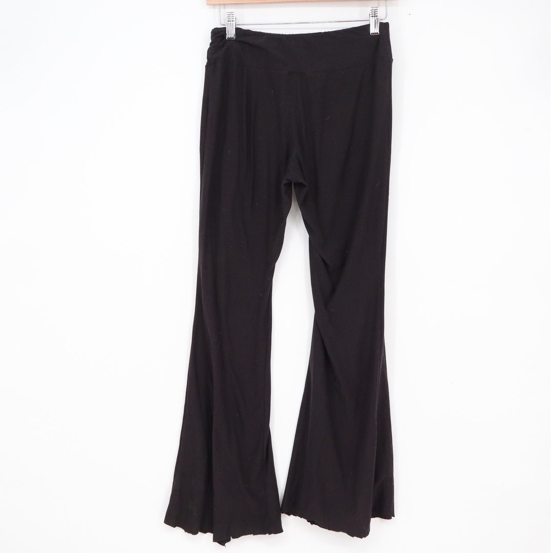 No Boundaries Black Flare Yoga Pants Small S 3-5 Recycled Polyester Athleisure