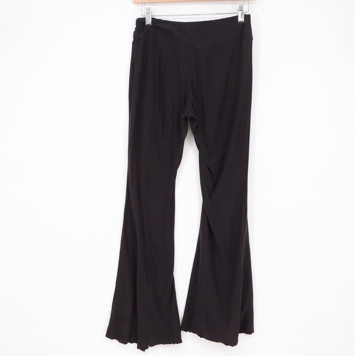 No Boundaries Black Flare Yoga Pants Small S 3-5 Recycled Polyester Athleisure