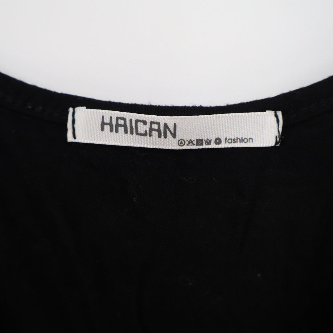 Haican Womens Black Spaghetti Strap Camisole Tank Top Scoop Neck Casual Basic