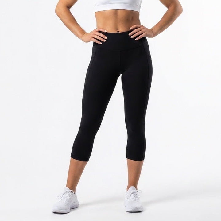 DSG Womens Momentum Crop Leggings Pure Black High Rise XS