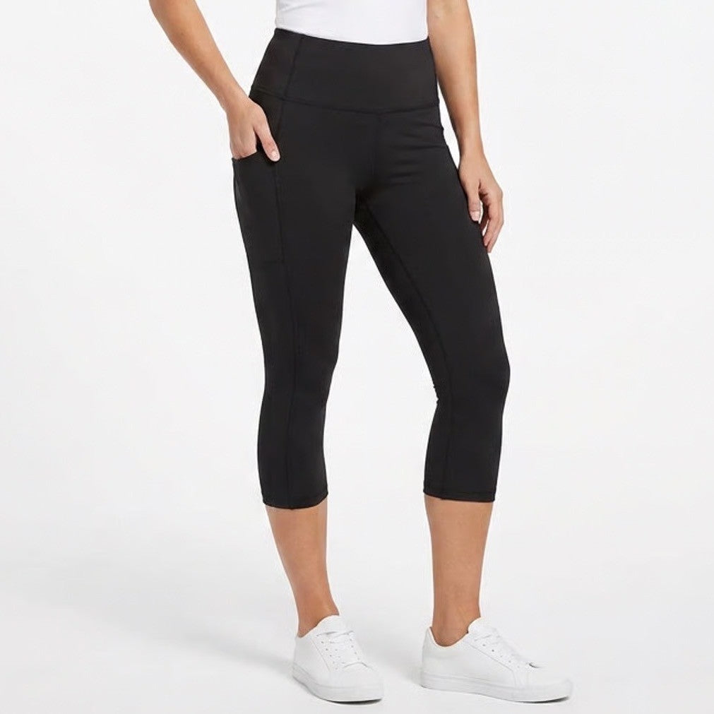 DSG Momentum High Rise Crop Leggings Pure Black XS NWT