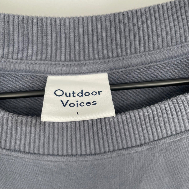 Outdoor Voices Organic Cotton Mushroom Graphic Sweatshirt Size L